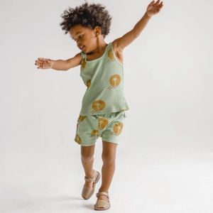 Little Urban Apparel matching palm tree set